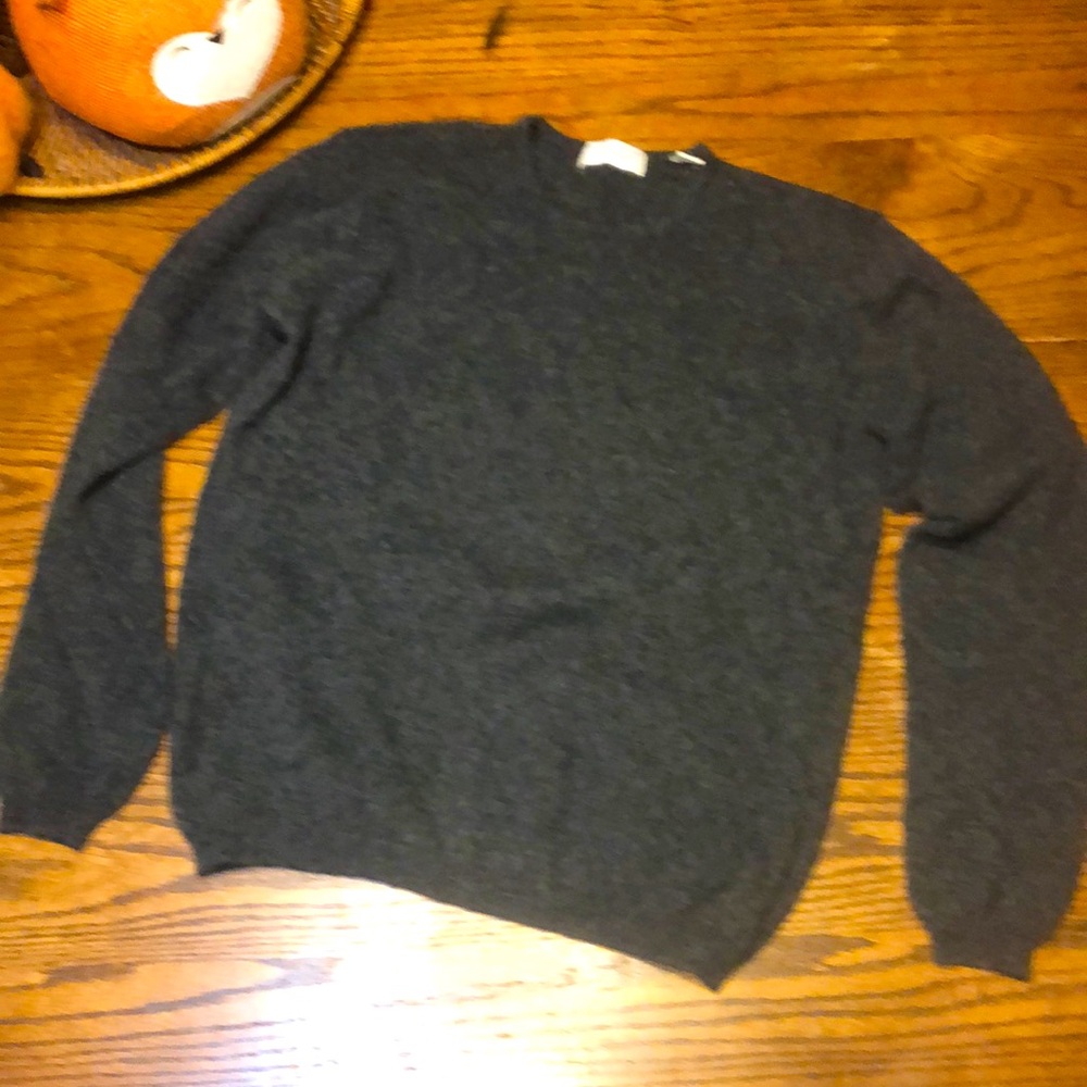 Lord & Taylor Charcoal Crewneck Sweater